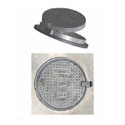 TAPA Y ARO 84B POLIMÉRICO PARA BANQUETA